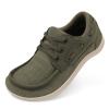 BARERUN Womens All Weather Off-Road Shoe with Barefoot Firm Ground Sole - Womens Golf Shoes for Gym Cross Training, Breathable Jogging Workout Runer - Green, Size 6.5 Wide Toe Box view 1