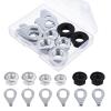 12Pcs Bike Axle Nut and Safety Washer Kit, Bike Nuts for Wheels, Mountain Bike Accessories, 3 Size M8/M9.5/M10 Bike Wheel Nut for Most Mountain Bike Front and Rear Wheel Axle view 1