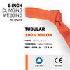 GM CLIMBING 1 inch Nylon Tubular Webbing Tape CE UIAA Certified 4000lb Heavy Duty for Climbing Rescue Rope Works Survival Outdoor General Purposes 1" x 50Ft Blue view 2