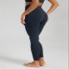 ODODOS Buttery Soft Lounge Yoga Leggings for Women 7/8 Length 25" High Waist Yoga Pants, Deep Navy, Small view 3