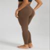 ODODOS Buttery Soft Lounge Yoga Leggings for Women Full Length 28" High Waist Yoga Pants, Brunette, X-Large view 3