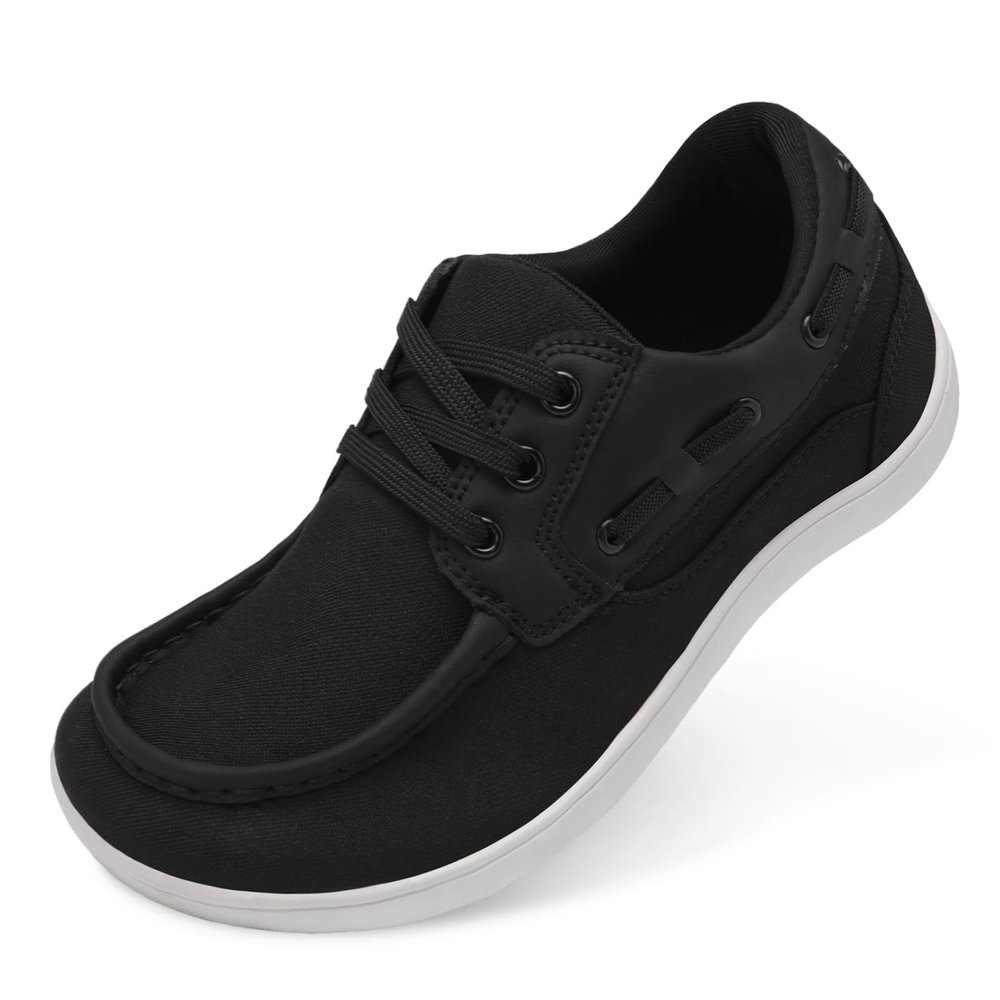 BARERUN Women Sport Running Shoes Gym Jogging Walking Sneakers Outroad Trail Running Shoe Women's Minimalist Barefoot Shoes Low Zero Drop Trail Running Sneakers Black Women Size 10 Wide Toe Box