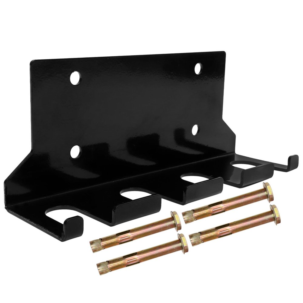 BESPORTBLE Wall Mounted Dumbbell Rod Storage Rack Space-saving Barbell Holder for Design for Standard Bars and Accessories Easy Installation