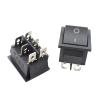 FIXCOR Rocker Switch Self Reset Toggle Switch 2Positions 6 Feet Power Boat Rocker Switch Panel 31x25mm KCD4 15A 250V ~20A 125V (Color : Self Reset) view 2