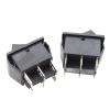 FIXCOR Rocker Switch Self Reset Toggle Switch 2Positions 6 Feet Power Boat Rocker Switch Panel 31x25mm KCD4 15A 250V ~20A 125V (Color : Self Reset) view 4