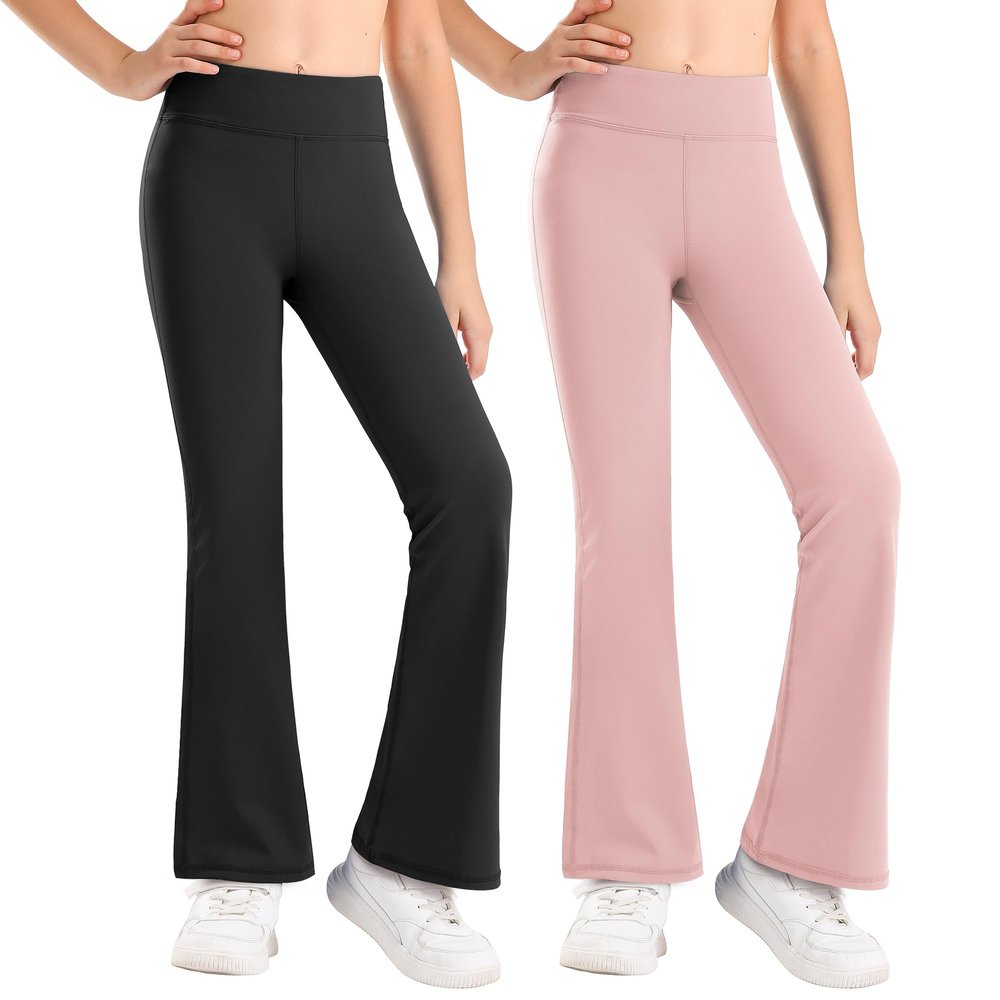 Stelle Girls Flare Leggings High Waisted for Dance Yoga School Daily Wear