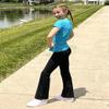 Stelle Girls Flare Leggings High Waisted for Dance Yoga School Daily Wear view 3