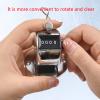 NUEAYMS Metal Handheld Tally Counter 4-Digit Number Count Clicker Counter, Hand Mechanical Counters Clickers Pitch Counter for Coaching, Knitting, Lap, Fishing, Golf view 2