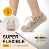BARERUN Women's Low Zero Drop Shoes Minimalist Barefoot Trail Running Camping for Female Lady Fitness Gym Workout Sneaker Tennis Lightweight Walking Athletic Gum Beige Women Size 6.5 Wide Toe Box view 4