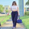 G4Free Dress Pants for Women Wide Leg Yoga Pants Flare Dress Pants with Pockets Stretch for Business Casual Work Lounge(Royal Blue,XS,31") view 2