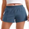 CRZ YOGA Girls Feathery-Fit Soft Athletic Shorts with Zipper Pocket - Tennis Soccer Running Casual Liner Kids Teen Stelindigo X-Small view 1