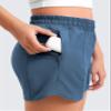 CRZ YOGA Girls Feathery-Fit Soft Athletic Shorts with Zipper Pocket - Tennis Soccer Running Casual Liner Kids Teen Stelindigo X-Small view 3