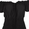 Dresses Womens Renaissance Costume Dresses Medieval Short Sleeve Casual Outfit Midi Victorian Vintage Summer Black XL view 3