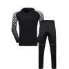 DRHOM Kids Boys Padded Goalkeeper Jersey and Pants Set Long Sleeves Goalie Soccer Shirt Training Uniform Activewear (Black, 9-10) view 1