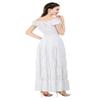 Dress Women Renaissance Costume Dresses Medieval Short Sleeve Casual Outfit Midi Victorian Vintage Summer White L view 3