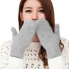 ECYC Women Knitted Mittens, Thick Knit Winter Warm Mittens Full Fingers Wool Gloves for Women view 1