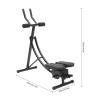 HAPPCUCOE Ab Machine, Abdominal Workout Machine, LED Monitor, Home Gym Core Workout Equipment, 330lbs (Black) view 2