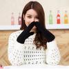 ECYC Women Knitted Mittens, Thick Knit Winter Warm Mittens Full Fingers Wool Gloves for Women view 2