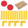 Court Lines Marker Kit Anti-Wind-Resistant Throw Down Markers 18 Pcs, Create Your Own Mini Pickleball Tennis Court with 2 Round Marker, Pickleball Net Court for Indoor Court view 1