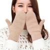 ECYC Women Knitted Mittens, Thick Knit Winter Warm Mittens Full Fingers Wool Gloves for Women view 1