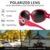 Joopin Coral Sunglasses Oversized Shades for Women Ladies Hot Pink Sun Glasses Polarized UV Protection Big Butterfly Sunnies view 3