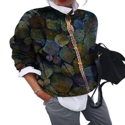 Cardigan for Women Trendy Button Down Long Sleeve Sweater Vintage Boho Floral Knit Lightweight Sweater Jacket Fall Outwear Plus Size