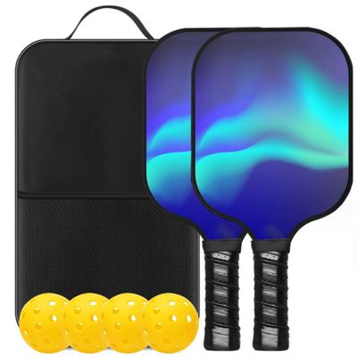 Beue Pickleball Paddles Rackets Set, USAPA Certified, Ergonomic Design Cushion Grip, Honeycomb Core Construction, Professional Tennis Racket,Carbonfibre