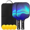 Beue Pickleball Paddles Rackets Set, USAPA Certified, Ergonomic Design Cushion Grip, Honeycomb Core Construction, Professional Tennis Racket,Carbonfibre view 1