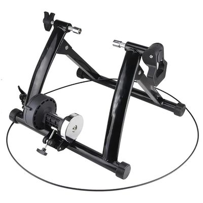 MegLob Magnetic Bike Trainer Stand for Indoor Exercise Riding,Indoor Riding Cycling Exercise Stationary Bicycle Stand, Folding Smart Bicycle Trainer, Bike Trainer Stand Fit 26"-28",700C Wheels,Black