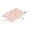Zerodeko Velvet Jewelry Organizer Tray with 12 Adjustable Compartments Stackable Jewelry Display Insert for Drawer Storage and Home Use view 3