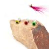 AOHRO Pack of 30 Dumbbell Eyes Fly Tying Materials Realistic for Crafts Spinner Flies Mix Color (S# 7mm 30pcs) view 2