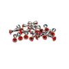 AOHRO Pack of 30 Dumbbell Eyes Fly Tying Materials Realistic for Crafts Spinner Flies Mix Color (S# 7mm 30pcs) view 4