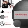 NUNETH Balance Ball Chair for Adults Office, Balck Anti Burst Ball Yoga Ball Chair with Wheels for Easy Movement, Ergonomic Stability Chair with Air Pump view 4