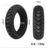 ZAITUO 10x3, 80/65-6, 255x80 10" Off-Road Honeycomb Tire, 10-inch Air Pocket Non-Pneumatic Solid Tyre w/Slot 42mm Replacement for Electric Scooter Wheel Parts (2) view 2