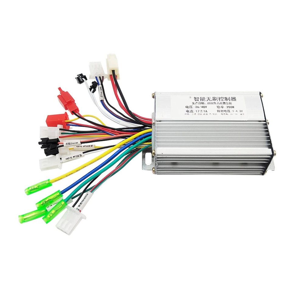 36V/48V 350W e-Bike Brushless Controller for Electric Bicycle E-Scooter Dual Mode Sensor/Sensorless