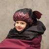 Tucano Urbano Thermal Child Back Seat Cover with Removable Rain Hood, for Rear Mounted Child Bike Seats, Waterproof, Windproof, Easy Installation, Taped Seams, Sealed Zipper, Red Dragon view 3