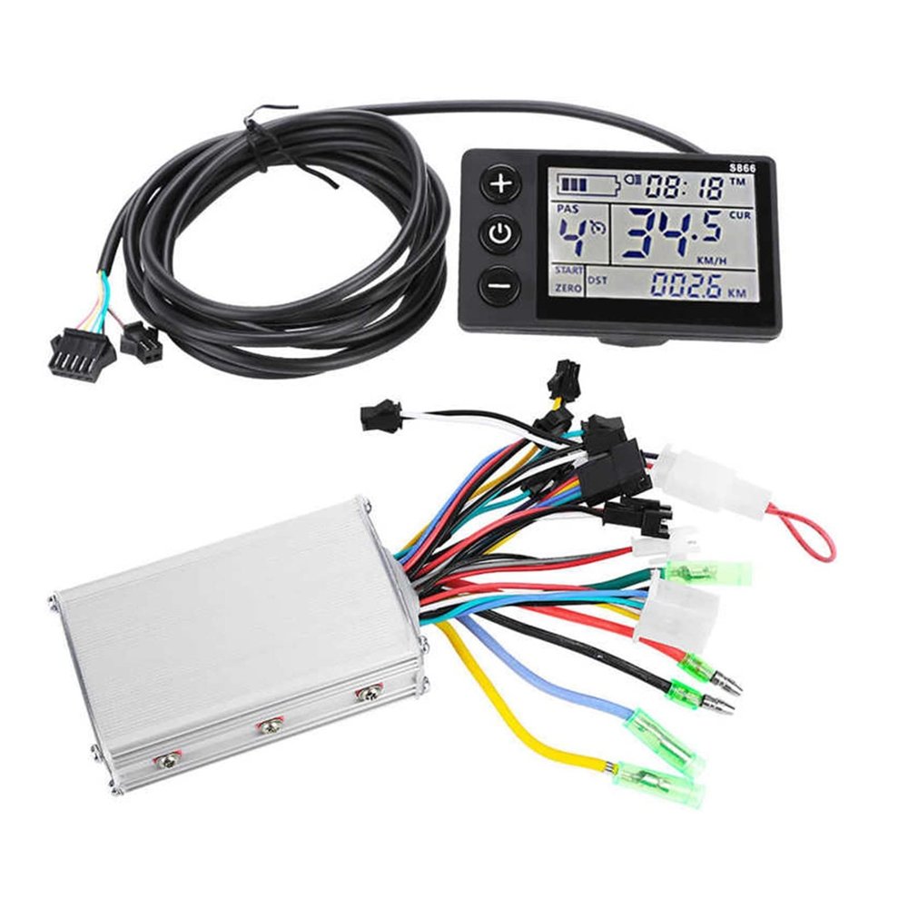 24V48V Waterproof LCD Display Panel Electric Bicycle Scooter Brushless Controller Kit Durable Motor Brushless Controller Set (Color : 36V48V 250W350W)