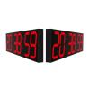 6-Bit LED Digital Clock - Double Sided Display, Oversized Font & Ultra Thin Body, Simple Style Remote Control LED Clock for Gym Home Office School Rail Station view 1