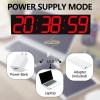 6-Bit LED Digital Clock - Double Sided Display, Oversized Font & Ultra Thin Body, Simple Style Remote Control LED Clock for Gym Home Office School Rail Station view 3