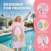 LOMTRATS Quick Dry Surf Poncho Changing Towel Robe Hoodie for Adults Men Women,Swimming Beach Surfing Diving Home Hot Springs BathingAdult-L view 2