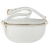 2023 Fashion Korean Edition INS Style Soft Leather Waterproof Small Bag Waist Bag Chest Bag Crossbody Bag Storage Bag Milkywhite view 4