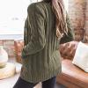 50% Percent Off Deals Women's Cardigan Chunky Open Front Button Sweaters with Pockets Loose Slouchy Oversized Fall Outerwear Coat Cardigans for Women Trendy Green 2X view 4