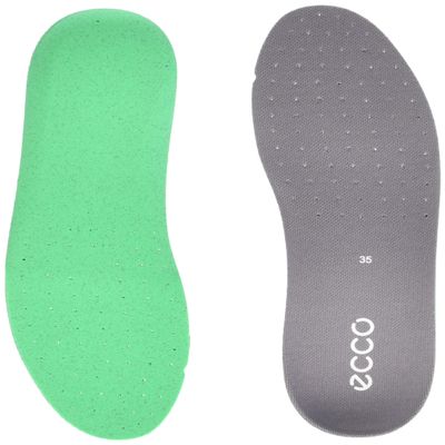 ECCO Women's Active Performance Textile Insole, Dark Grey Perforated, 10-10.5