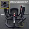 Valor Fitness Leg Extension and Curl Machine  Commercial Grade Plate Loaded Quad & Hamstring Trainer, Adjustable Dual Sundial with 15 Positions, Home or Gym Strength Training Equipment view 4