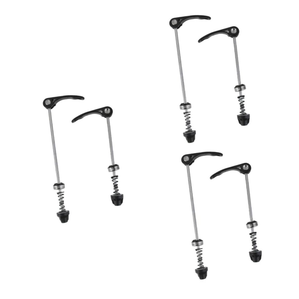 Sosoport 3pcs Quick Release Bicycle Front and Rear Skewers Wheel Hub Quick Release Front Skewer Rear Sturdy Cycling Parts