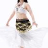BUTIFULSIC Women's Belly Dance Hip Scarf Wrap Skirt with Bling Gold Coins and Diamonds Lightweight Black Dancing Skirt Belly Dance Gypsy Zu m ba Dancer Outfit Costume view 2