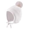JANGANNSA Basic Winter Baby Boys Beanie Pompom Knitted Girls Hat Kids Earflap Beanies Warm Infant Toddler Hats(2-5 Years,White Hat) view 1