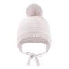 JANGANNSA Basic Winter Baby Boys Beanie Pompom Knitted Girls Hat Kids Earflap Beanies Warm Infant Toddler Hats(2-5 Years,White Hat) view 2