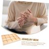 Hohopeti Vintage Jewelry Tray Wooden Jewelry Dish Dividers for Organizing Trinket Tray view 3