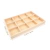 Hohopeti Vintage Jewelry Tray Wooden Jewelry Dish Dividers for Organizing Trinket Tray view 4
